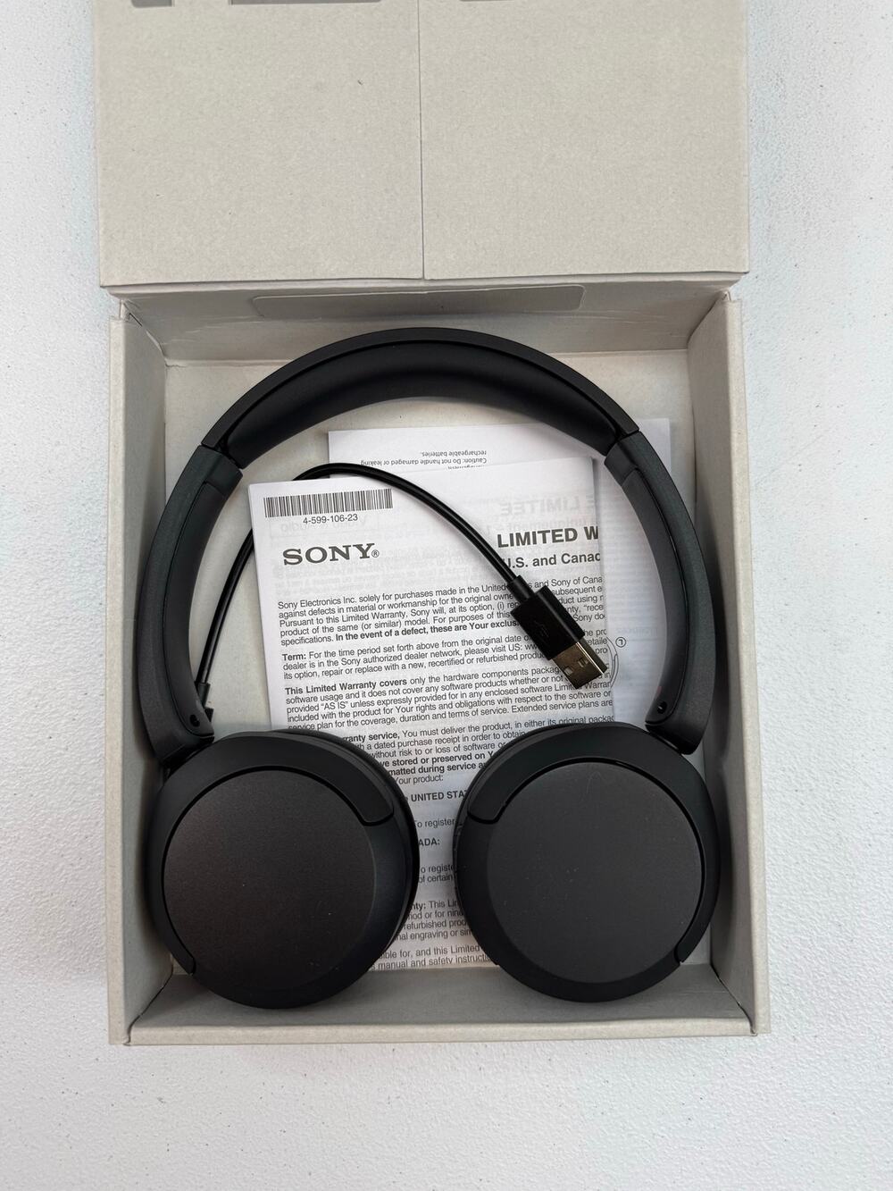 Sony WH-CH520 Wireless Over-Ear Headphones - Black